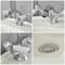 Rubinetto Miscelatore Bidet Design Tradizionale Finitura Bianca e Cromata con Maniglie a Leva - Elizabeth