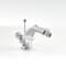 Rubinetto Miscelatore Bidet Design Tradizionale Finitura Bianca e Cromata con Maniglie a Leva - Elizabeth
