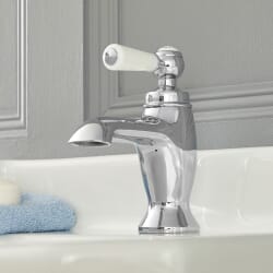 Rubinetto per Lavabo Monoforo Design Tradizionale con Maniglie a Leva Disponibile in Diversi Colori - Elizabeth