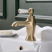 Rubinetto Monoforo Tradizionale per Lavabo - Oro Satinato - Elizabeth