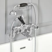 Hudson Reed Elizabeth - Rubinetto Miscelatore Vasca Murale Design Tradizionale con Maniglie a Croce Disponibile in Diverse Finiture