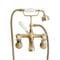 Miscelatore Tradizionale a Parete per Vasca da Bagno con Doccetta - Oro Satinato - Elizabeth