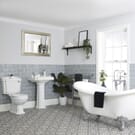 Set Bagno Tradizionale Completo di Vasca Freestanding, Lavabo e Sanitario - Oxford
