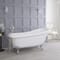 Set Bagno Tradizionale Completo di Vasca Freestanding, Sanitario WC Monoblocco e Lavabo su Colonna - Legend