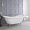 Set Bagno Tradizionale Completo di Vasca Freestanding, Sanitario WC e Lavabo con Consolle - Richmond