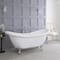 Set Bagno Tradizionale Completo di Vasca Freestanding, Sanitario con Cassetta Alta, Lavabo con Consolle e Bidet - Richmond