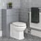 Set bagno Tradizionale con Vasca Freestanding, Mobile da 645mm con Lavabo da Appoggio e Sanitario WC - Thornton