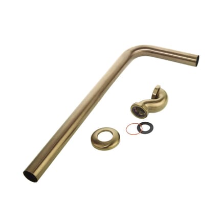 Kit Vasca da Bagno Tradizionale con Piletta di Scarico e Sifone - Oro Satinato - Elizabeth