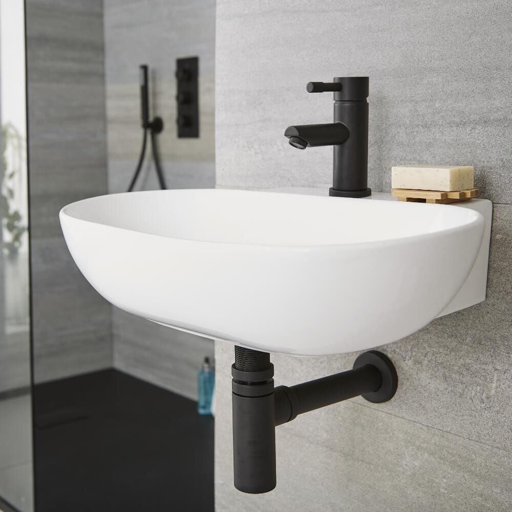 Sifone a Bottiglia per Lavabo Rotondo - Scelta di Finiture