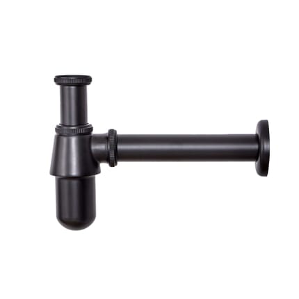 Sifone a Bottiglia Tradizionale per Lavabo - Nero - Elizabeth