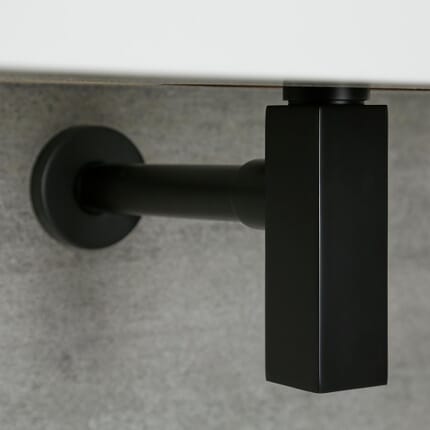 Sifone a Bottiglia per Lavabo - Nero - Preto