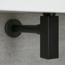 Sifone a Bottiglia per Lavabo - Nero - Preto