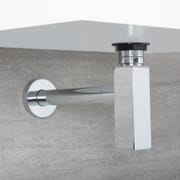 Sifone a bottiglia di scarico Quadrato con Tubo Estensibile per Lavabo e Vasca