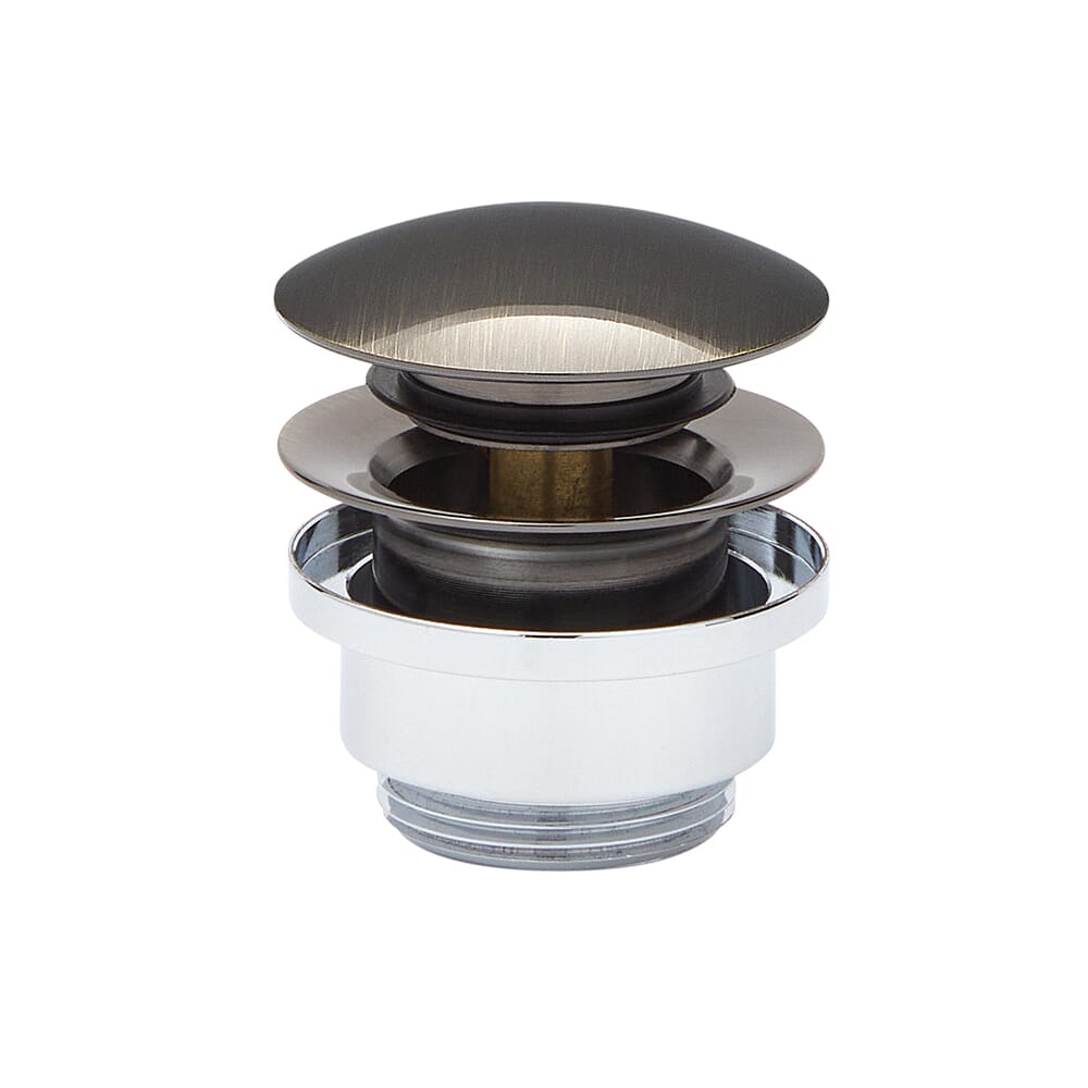 Piletta di Scarico Universale Click-Clack per Lavabo - Ottone Spazzolato