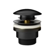 Piletta di Scarico Universale Click-Clack per Lavabo - Finitura Nera