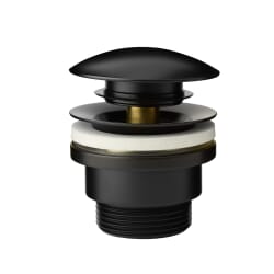 Piletta di Scarico Universale Click-Clack per Lavabo - Finitura Nera