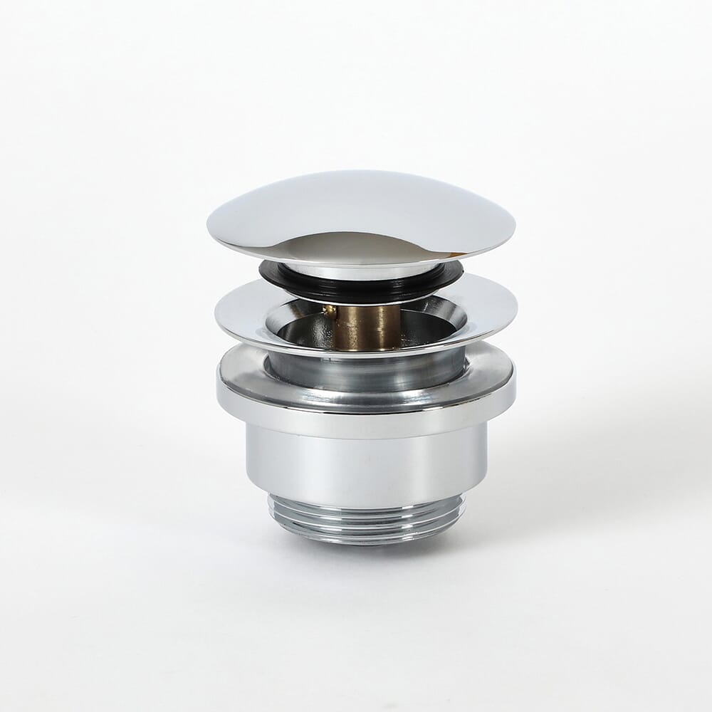 Piletta di Scarico Universale Click-Clack per Lavabo - Finitura Cromata