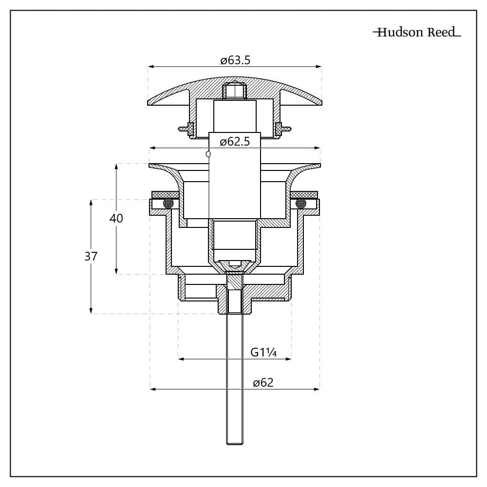 Piletta di Scarico Universale Click-Clack per Lavabo - Finitura Cromata