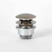 Piletta di Scarico Universale Click-Clack per Lavabo - Finitura Nichel Spazzolato