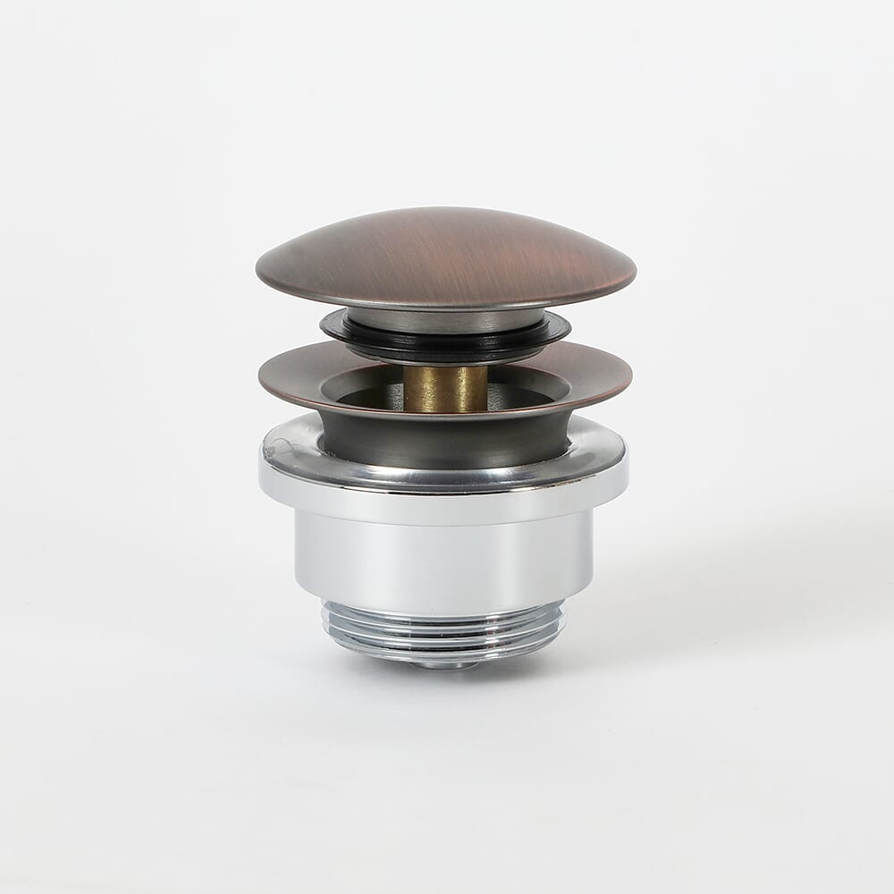 Piletta di Scarico Universale Click-Clack per Lavabo - Bronzo Spazzolato