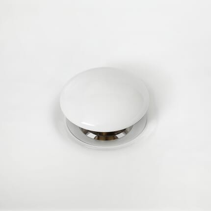Piletta di Scarico Universale Click-Clack per Lavabo - Finitura Bianca