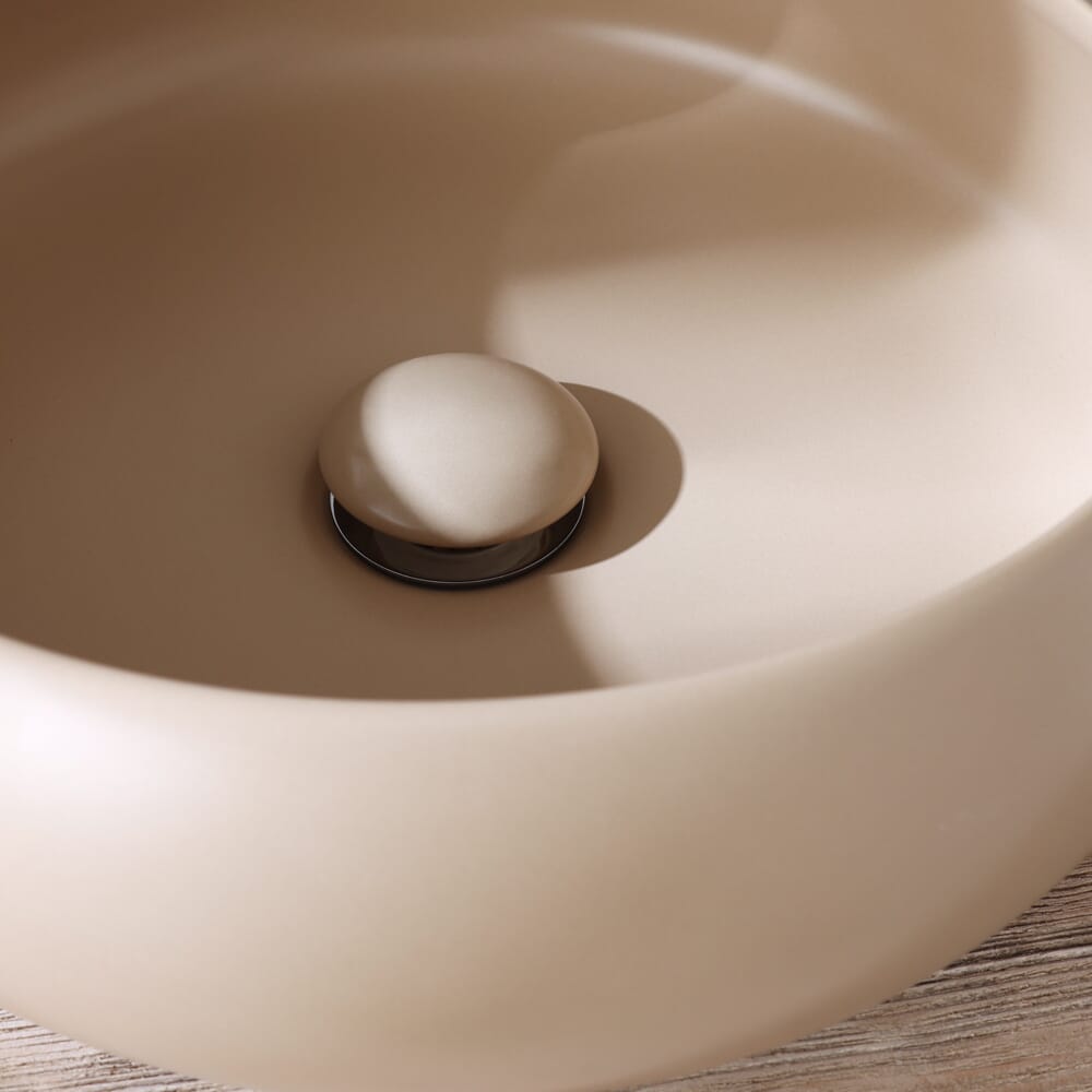 Piletta di Scarico per Lavabo con Troppopieno - Scelta di Finiture - Elements