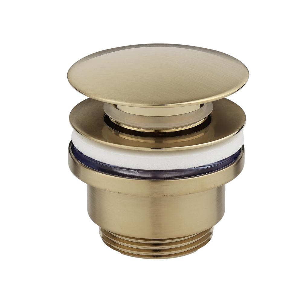 Piletta di Scarico Universale Click-Clack per Lavabo - Oro Satinato