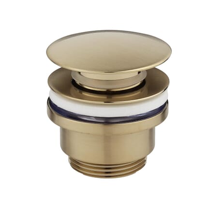 Piletta di Scarico Universale Click-Clack per Lavabo - Oro Satinato