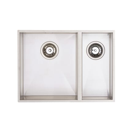 Harlyn Carbis - Lavello da Cucina in Acciaio Inossidabile a 1,5 Vasche - Scelta di Design a Destra o a Sinistra