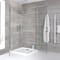 Box Doccia Angolare con Doppia Porta e Piatto Doccia - Scelta di Dimensioni - Portland