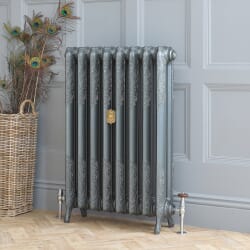 Radiatore Tradizionale in Ghisa Alto 950mm - Argento Antico - Disponibile in Diverse Misure - Charlotte