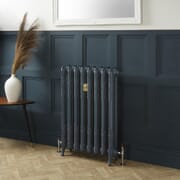 Radiatore Tradizionale in Ghisa a 2 Colonne - Alto 950mm - Finitura Blu Hague Blue di Farrow & Ball - Charlotte