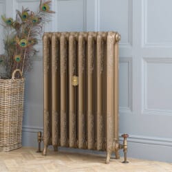 Radiatore Tradizionale in Ghisa Alto 950mm - Oro Bruciato - Disponibile in Diverse Misure - Charlotte