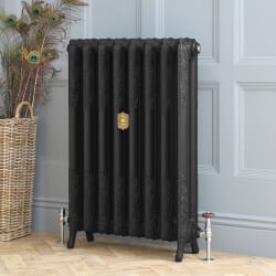 Radiatore Tradizionale in Ghisa Alto 950mm - Nero Ardesia Alto - Disponibile in Diverse Misure - Charlotte