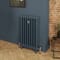 Radiatore Tradizionale in Ghisa a 3 Colonne - Alto 760mm - Finitura Blu Hague Blue di Farrow & Ball - Mercury