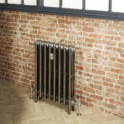 Radiatore Tradizionale in Ghisa a 3 Colonne - Alto 560mm - Finitura Metallo Grezzo Lucidato - Mercury