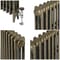 Radiatore Tradizionale in Ghisa a 3 Colonne - Alto 860mm - Finitura Ottone Naturale - Mercury