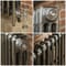 Radiatore Tradizionale in Ghisa a 3 Colonne - Alto 860mm - Finitura Metallo Grezzo Lucidato - Mercury