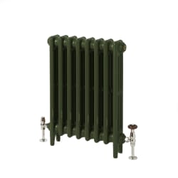 Radiatore Tradizionale in Ghisa a 3 Colonne - Alto 560mm - Finitura Verde Duck Green di Farrow & Ball - Mercury