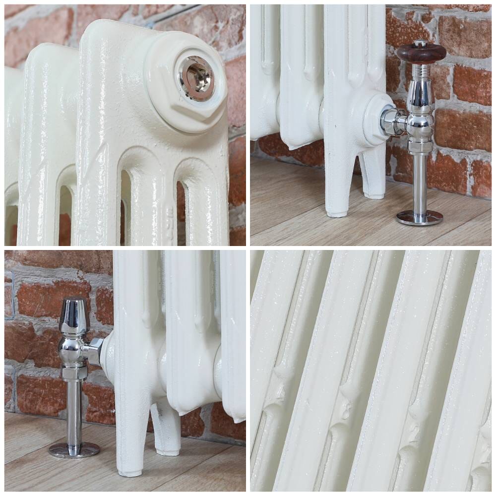 Radiatore in Ghisa - 3 Colonne - Altezza 760mm - Bianco Porcellana - Disponibilità di Diverse Misure - Mercury
