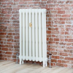 Radiatore Tradizionale in Ghisa Alto 860mm - Finitura Bianco Porcellana - Disponibile in Diverse Misure - Mercury