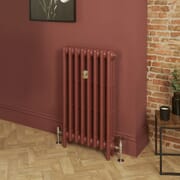 Radiatore Tradizionale in Ghisa a 3 Colonne - Alto 760mm - Finitura Rosso Mattone Eating Room Red di Farrow & Ball - Mercury