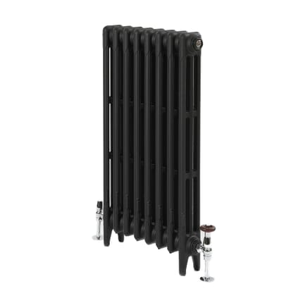 Radiatore in Ghisa - 3 Colonne - Altezza 760mm - Nero Ardesia - Disponibilità di Diverse Misure - Mercury