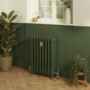 Radiatore Tradizionale in Ghisa a 4 Colonne - Alto 660mm - Finitura Verde Duck Green di Farrow & Ball - Isabel