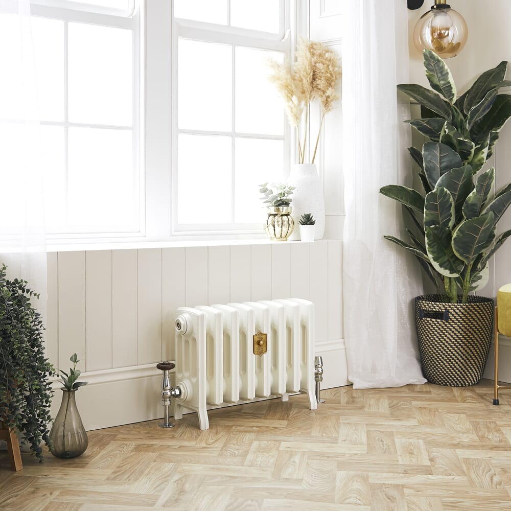 Radiatore Tradizionale in Ghisa Alto 357mm - Bianco Porcellana - Disponibile in Diverse Misure - Isabel