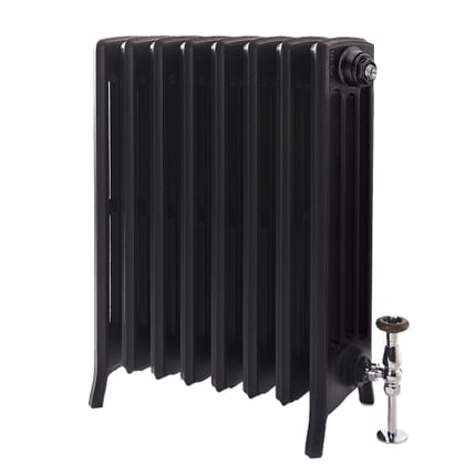 Radiatore in Ghisa - 4 Colonne - 760mm Altezza - Nero Ardesia - Scelta di Dimensioni - Isabel
