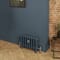 Radiatore Tradizionale in Ghisa a 4 Colonne - Alto 360mm - Finitura Blu Hague Blue di Farrow & Ball - Mercury