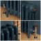 Radiatore Tradizionale in Ghisa a 4 Colonne - Alto 960mm - Finitura Blu Hague Blue di Farrow & Ball - Mercury