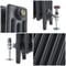 Radiatore in Ghisa a 4 Colonne - Altezza 560mm - Nero Ardesia - Disponibilità di Diverse Dimensioni - Mercury