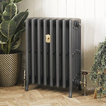 Radiatore Tradizionale in Ghisa Alto 660mm -  Argento Antico - Disponibile in Diverse Misure - Isabel